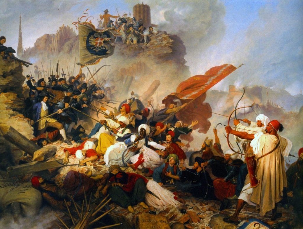 Osmanlı - Habsburg (Avusturya) Muharebelerinden bir sahne
